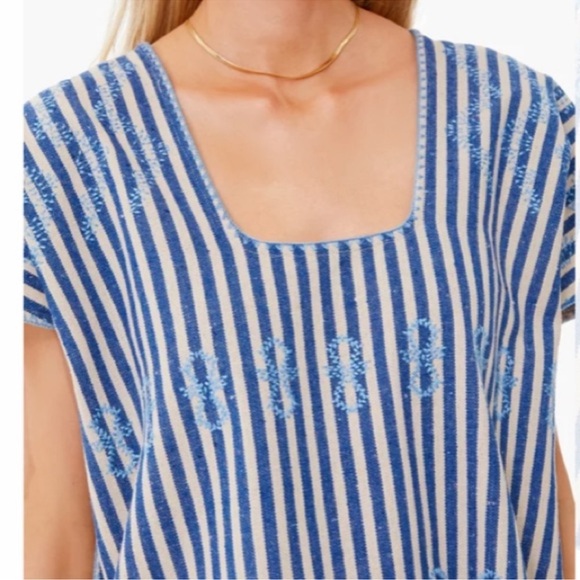 Blue Stripe Mini Sullivan Embroidered Caftan
TUCKERNUCK Size‎ XL - Picture 5 of 9